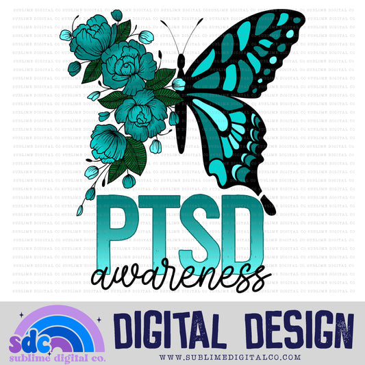 PTSD Awareness • Mental Health Awareness • Instant Download • Sublimation Design