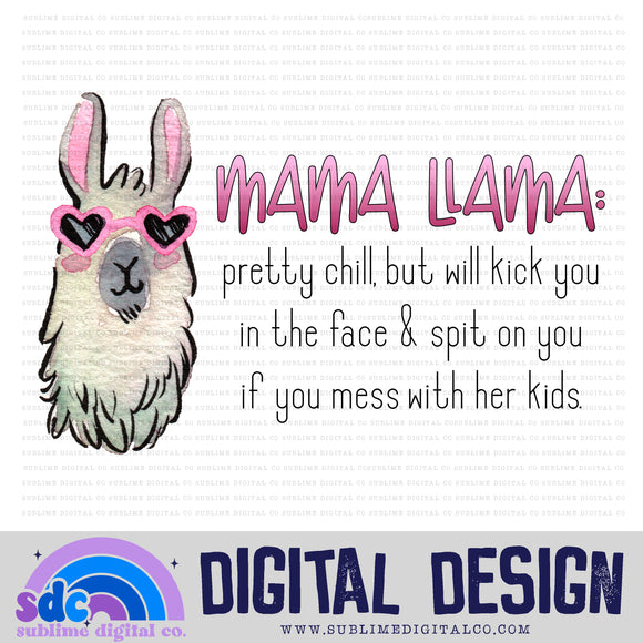 Mama Llama  • Instant Download • Sublimation Design
