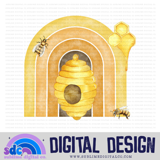 Honey Bees • Rainbows • Instant Download • Sublimation Design
