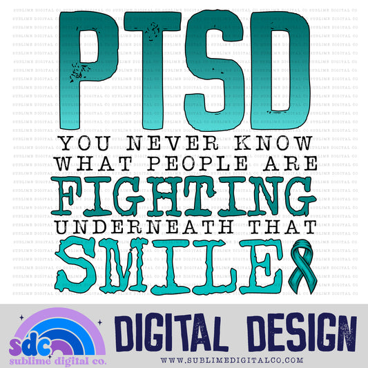 PTSD • Mental Health Awareness • Instant Download • Sublimation Design