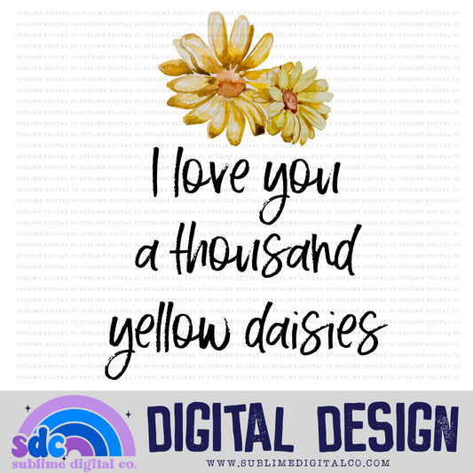 Thousand Yellow Daisies • Mom & Daughter • Instant Download • Sublimation Design
