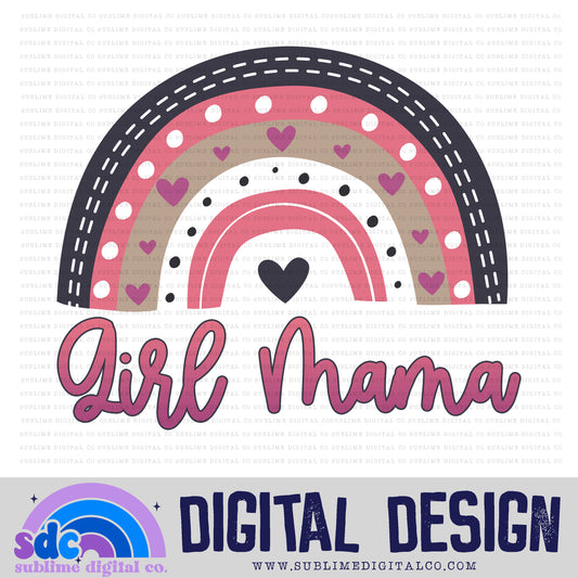 Girl Mama • Rainbows • Instant Download • Sublimation Design