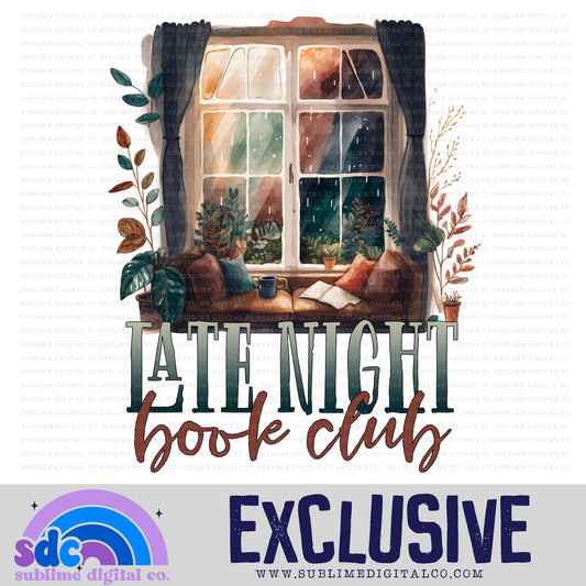 Late Night Book Club • Exclusive • Instant Download • Sublimation Design