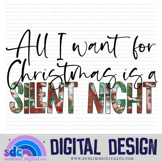 Silent Night • Christmas • Instant Download • Sublimation Design