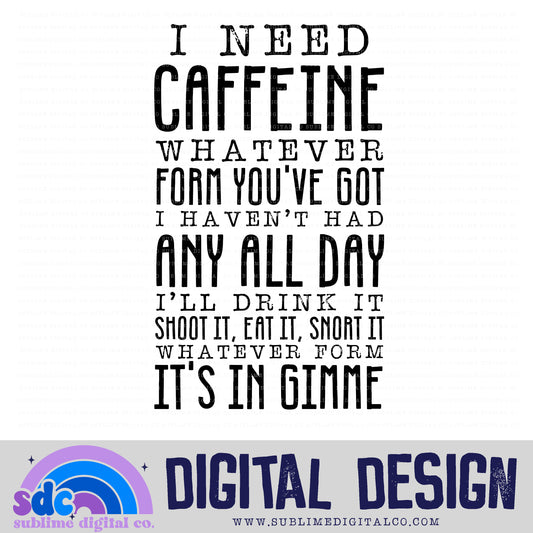Caffeine • Mom & Daughter • Instant Download • Sublimation Design