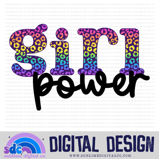 Girl Power • Rainbow • Instant Download • Sublimation Design