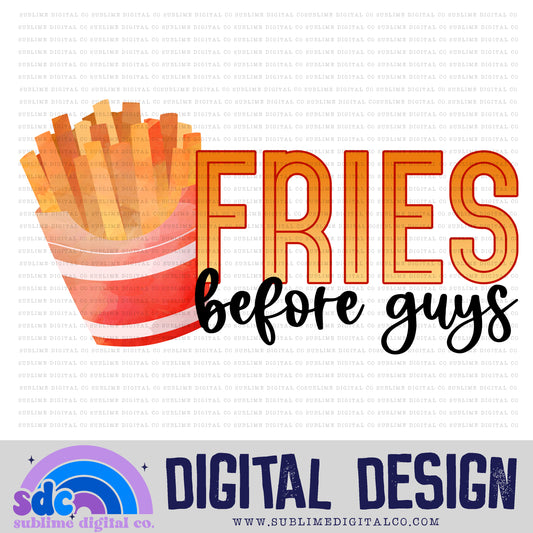 Fries Before Guys | Valentine's Day | Sublimation Design | Instant Download | PNG File