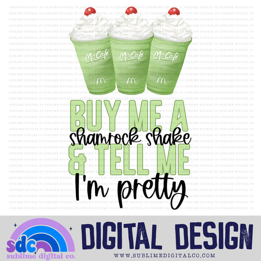 Tell Me I'm Pretty | St Patrick's Day | Sublimation Design | Instant Download | PNG File