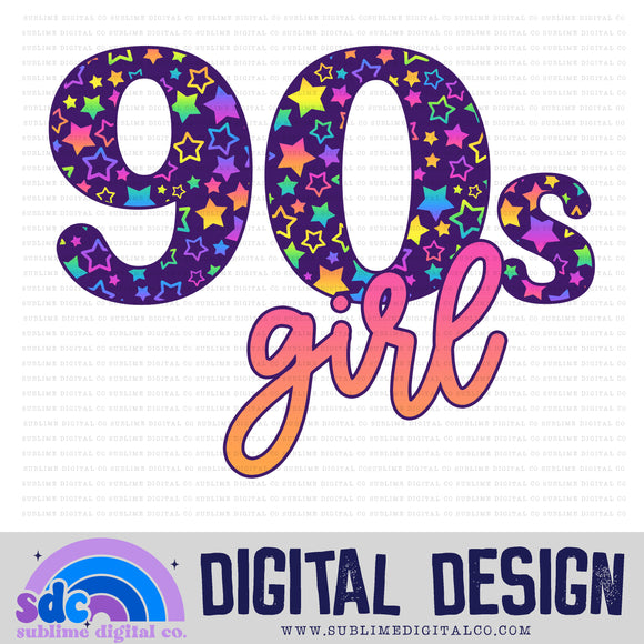 90s Girl • Rainbow • Instant Download • Sublimation Design