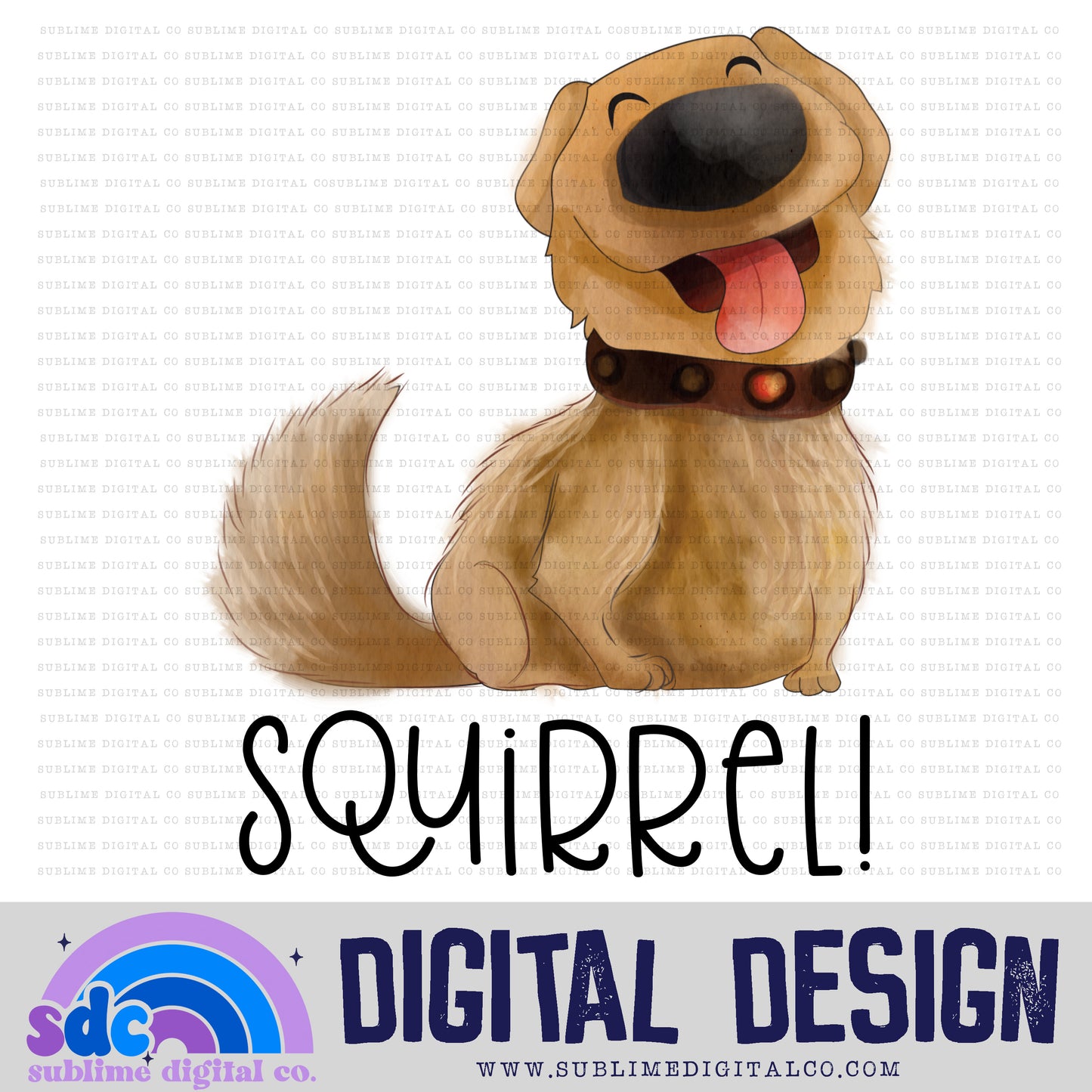 Squirrel • Balloon House • Instant Download • Sublimation Design