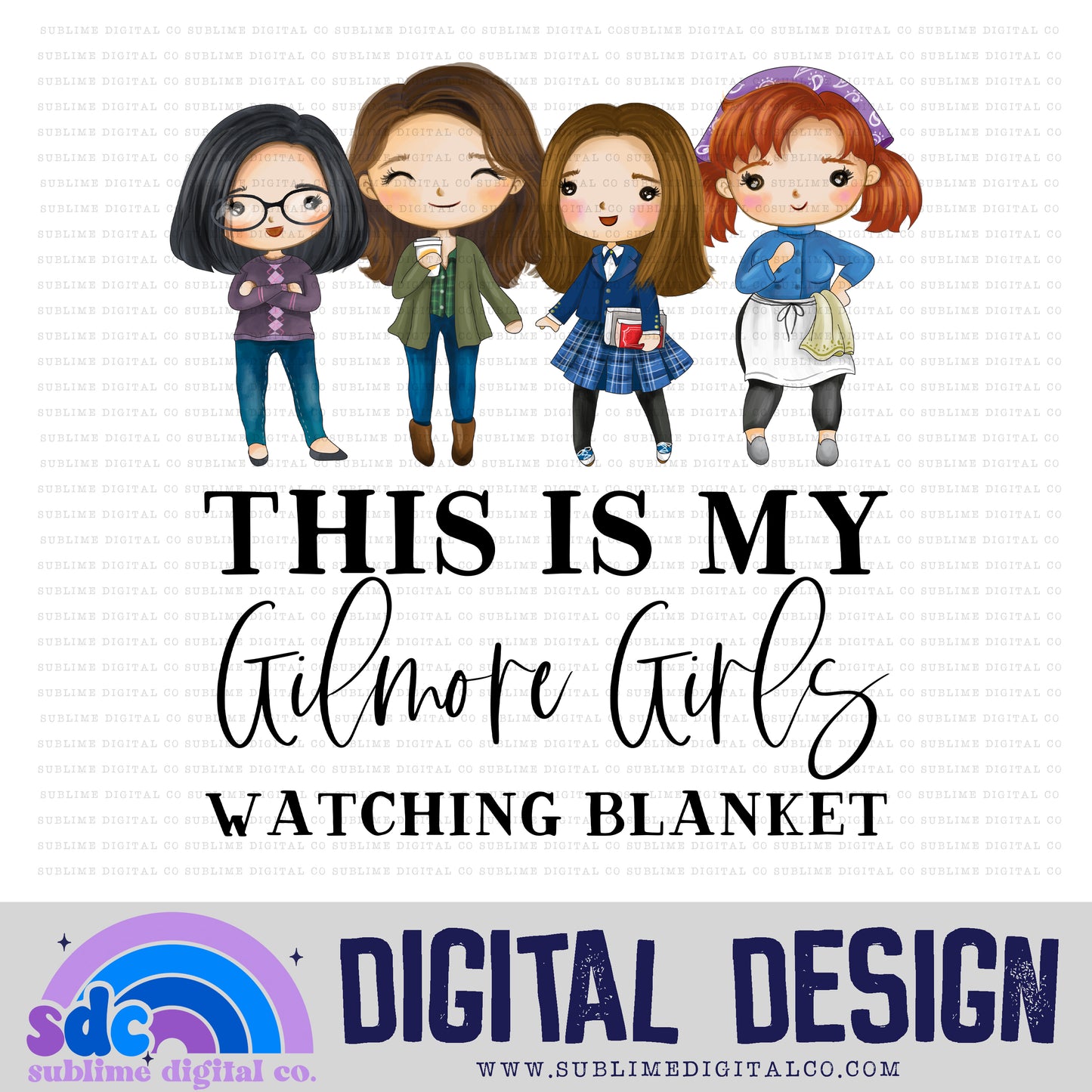 Blanket • Mom & Daughter • Instant Download • Sublimation Design