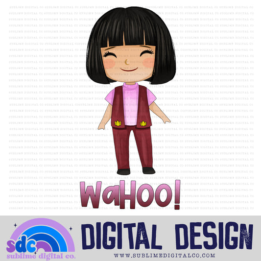 Wahoo! 2 • School Bus • Instant Download • Sublimation Design