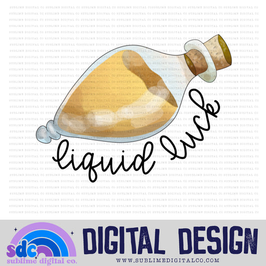 Liquid Luck • Wizard • Instant Download • Sublimation Design