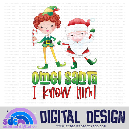 Omg Santa • Christmas • Instant Download • Sublimation Design