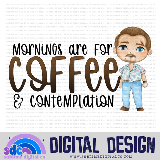 Coffee & Contemplation • Strange Kids • Instant Download • Sublimation Design