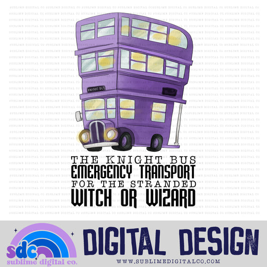 Emergency Transport • Wizard • Instant Download • Sublimation Design