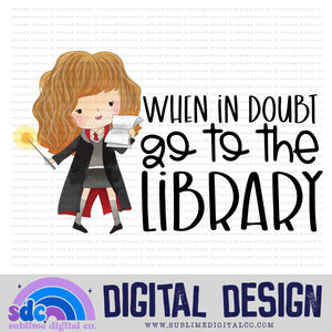 Library • Wizard • Instant Download • Sublimation Design