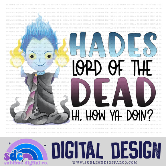 Lord of the Dead • Villains • Instant Download • Sublimation Design