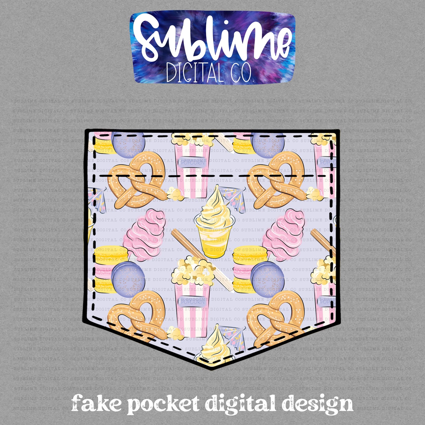 Magical Foods • Fake Pocket • Instant Download • Sublimation Design