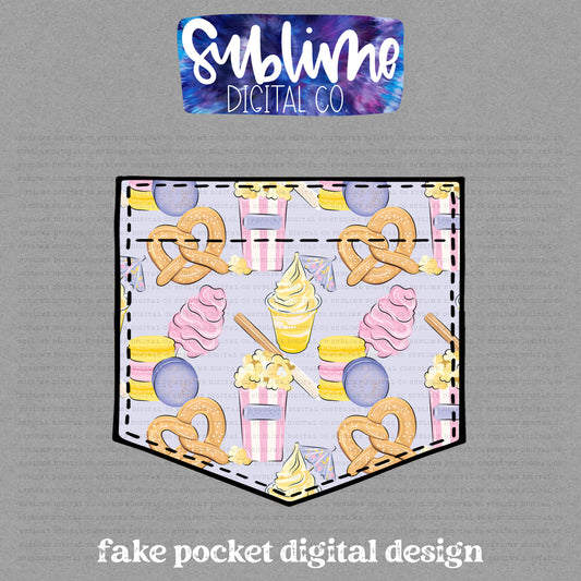 Magical Foods • Fake Pocket • Instant Download • Sublimation Design