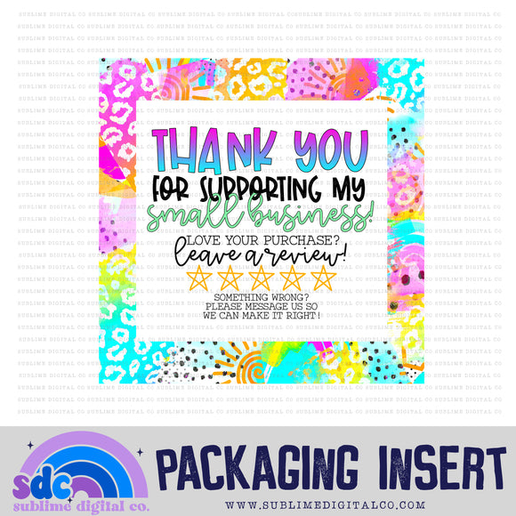 Abstract Thank You • Leave A Review • Packaging Insert • Instant Download