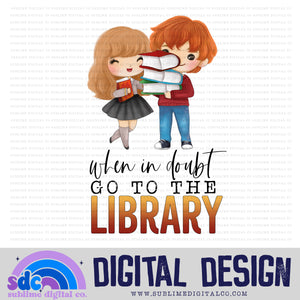 Library • Wizard • Instant Download • Sublimation Design