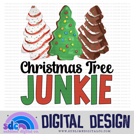 Christmas Tree Junkie • Christmas Treats • Christmas • Sublimation Design • Instant Download | PNG File