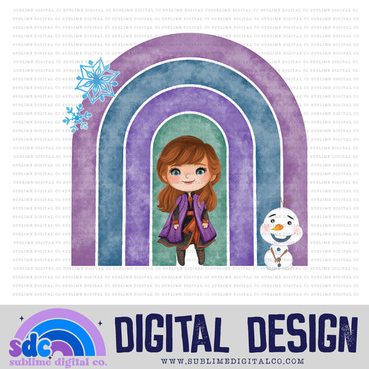 Snow Princess • Rainbows • Instant Download • Sublimation Design