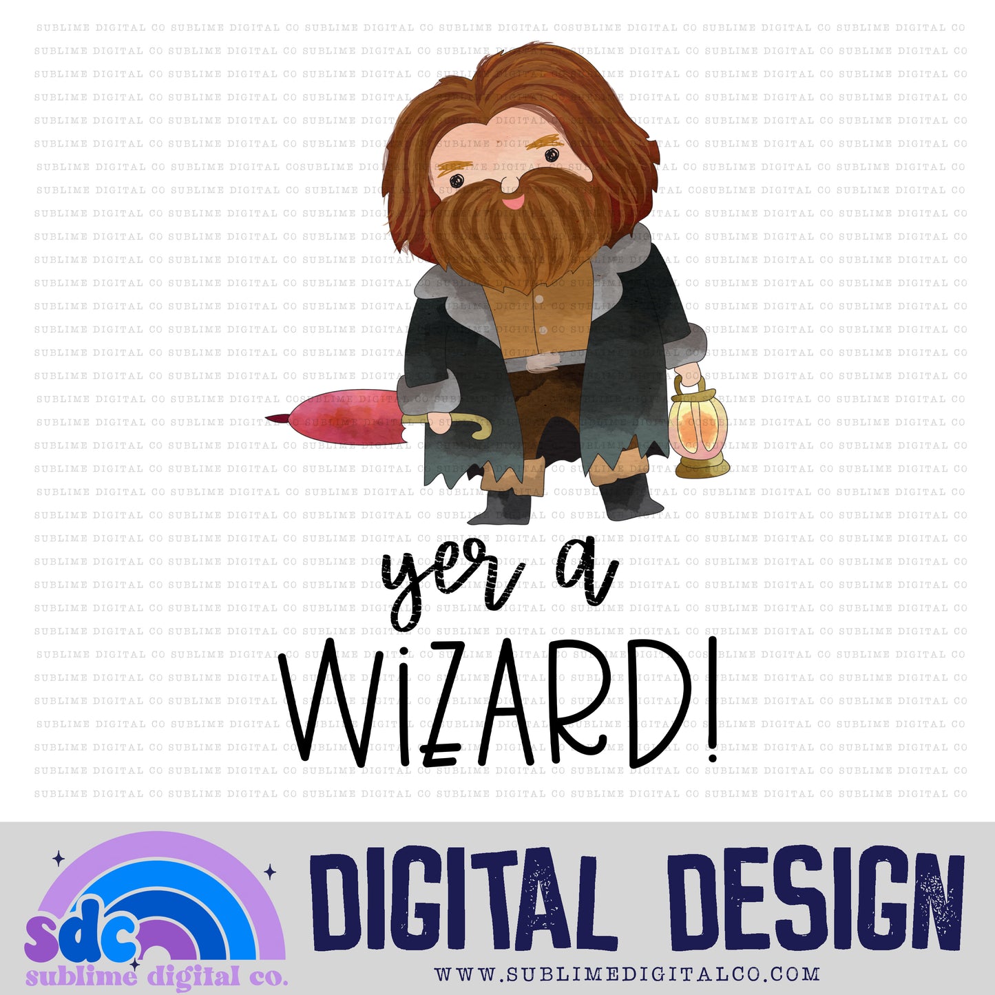 Wizard • Instant Download • Sublimation Design