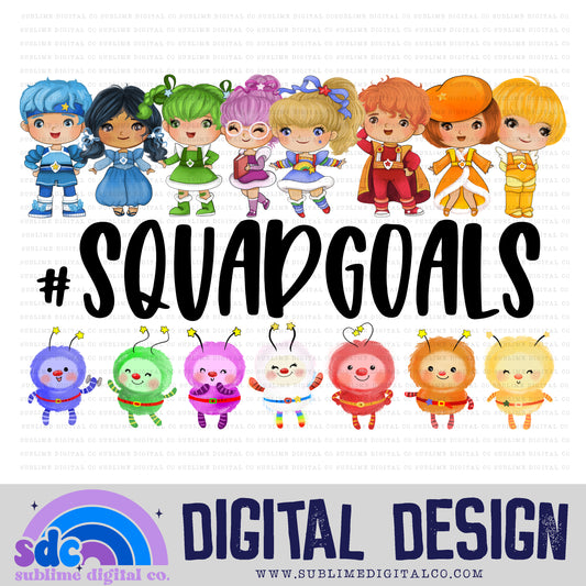 Squad Goals 2 • Rainbow Kids • Retro • Instant Download • Sublimation Design