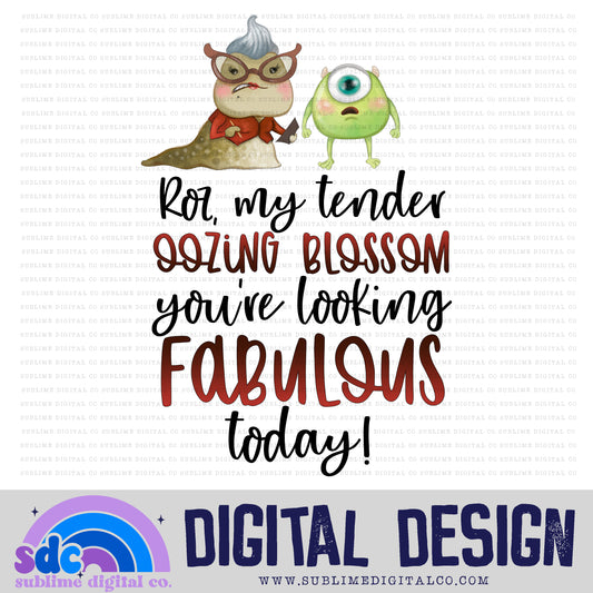 Oozing Blossom • Monsters • Instant Download • Sublimation Design