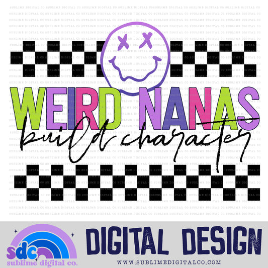Weird Nanas Build Character - Pink/Purple • Mama • Instant Download • Sublimation Design