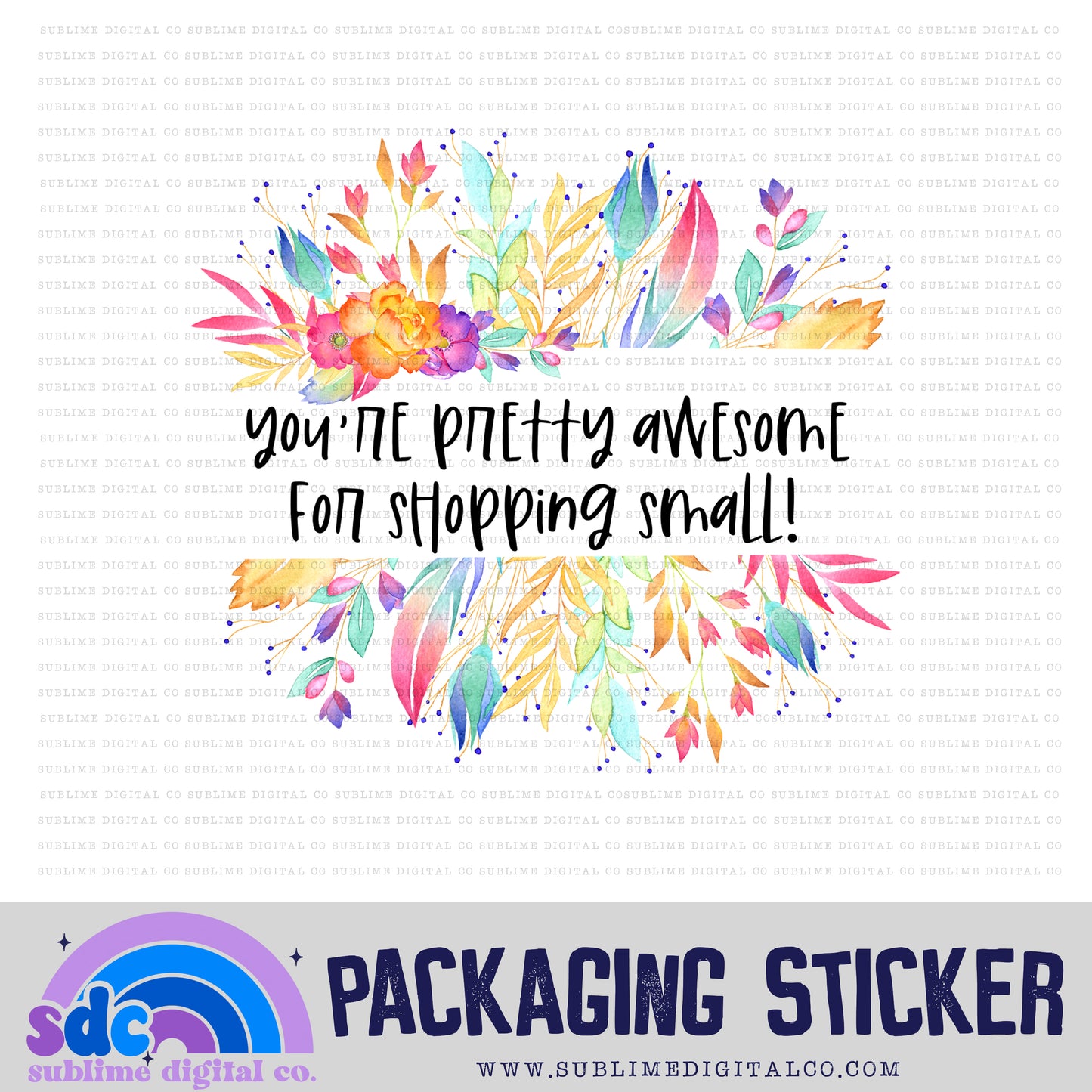 Pretty Awesome | Small Business Stickers | Digital Download | PNG File