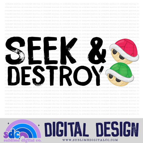 Seek & Destroy Shells • Instant Download • Sublimation Design