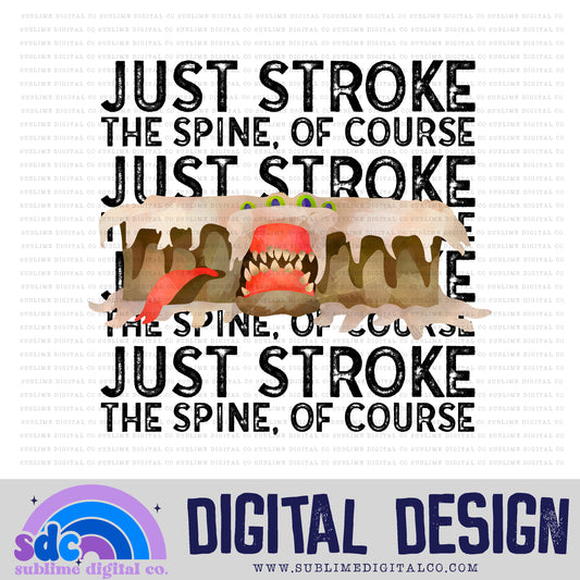 Stroke the Spine • Wizards • Instant Download • Sublimation Design