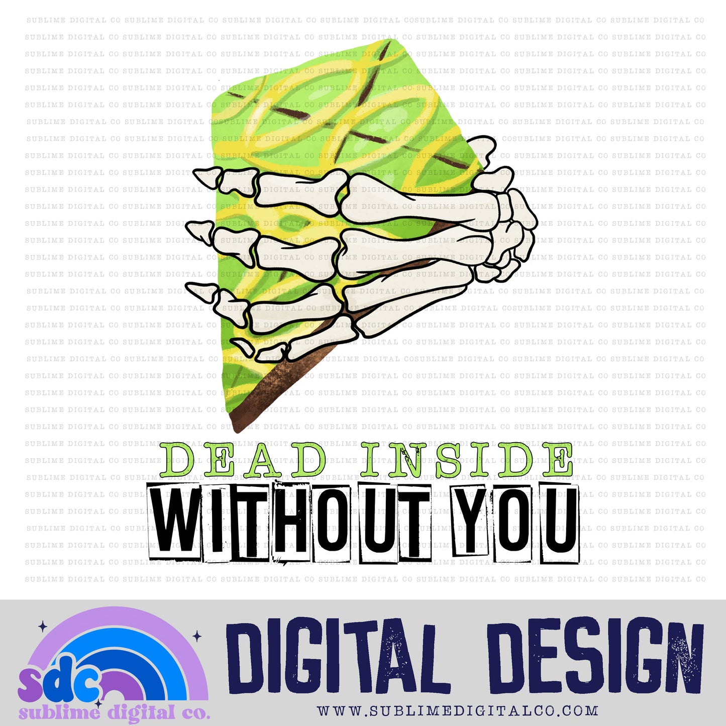 Dead Inside Without You - Kite | Spring | Sublimation Design | Instant Download | PNG File