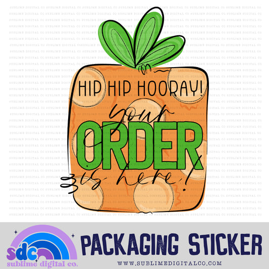 Your Order is Here - Carrot | Print + Cut | Small Business Stickers | Digital Download | PNG File