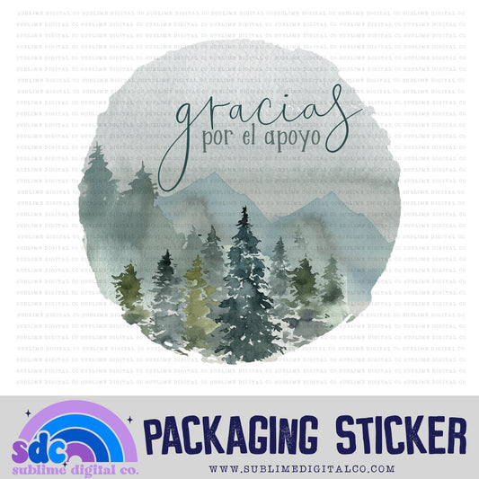 Gracias Por El Apoyo | Small Business Stickers | Digital Download | PNG File