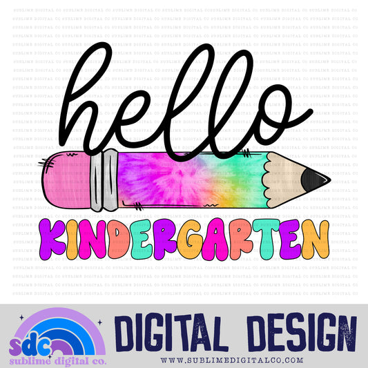 Kindergarten - Pencil • School • Instant Download • Sublimation Design