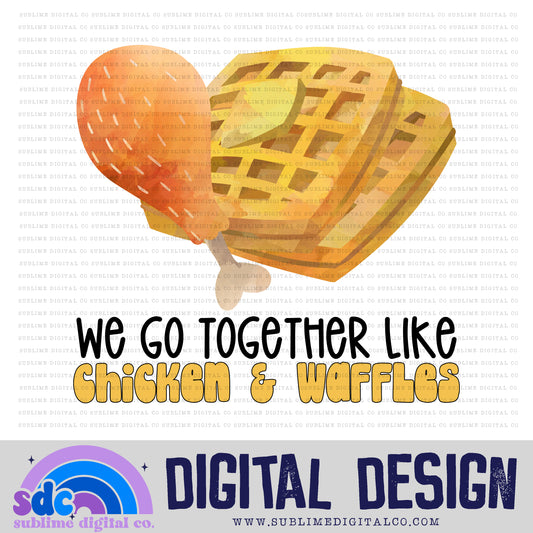 Chicken & Waffles | Valentine's Day | Sublimation Design | Instant Download | PNG File