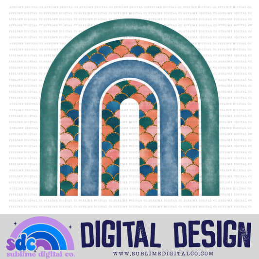 Mermaid Scales • Rainbow • Elements • Digital Design • Instant Download • Sublimation