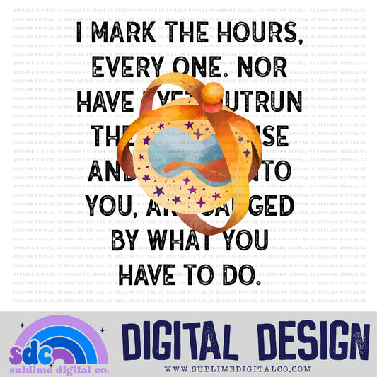 Mark the Hours • Wizards • Instant Download • Sublimation Design