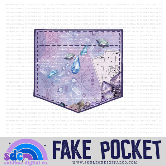 Crystals • Fake Pocket • Instant Download • Sublimation Design