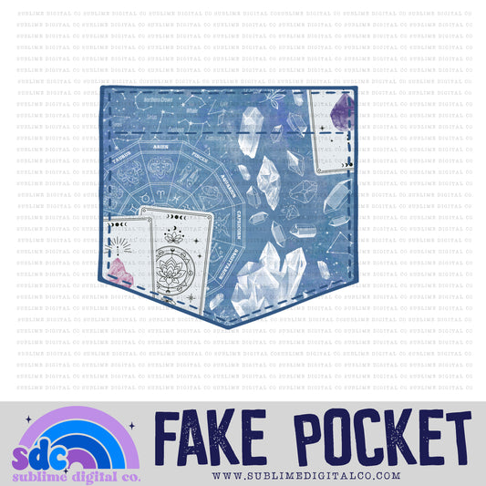 Crystals 3 • Fake Pocket • Instant Download • Sublimation Design