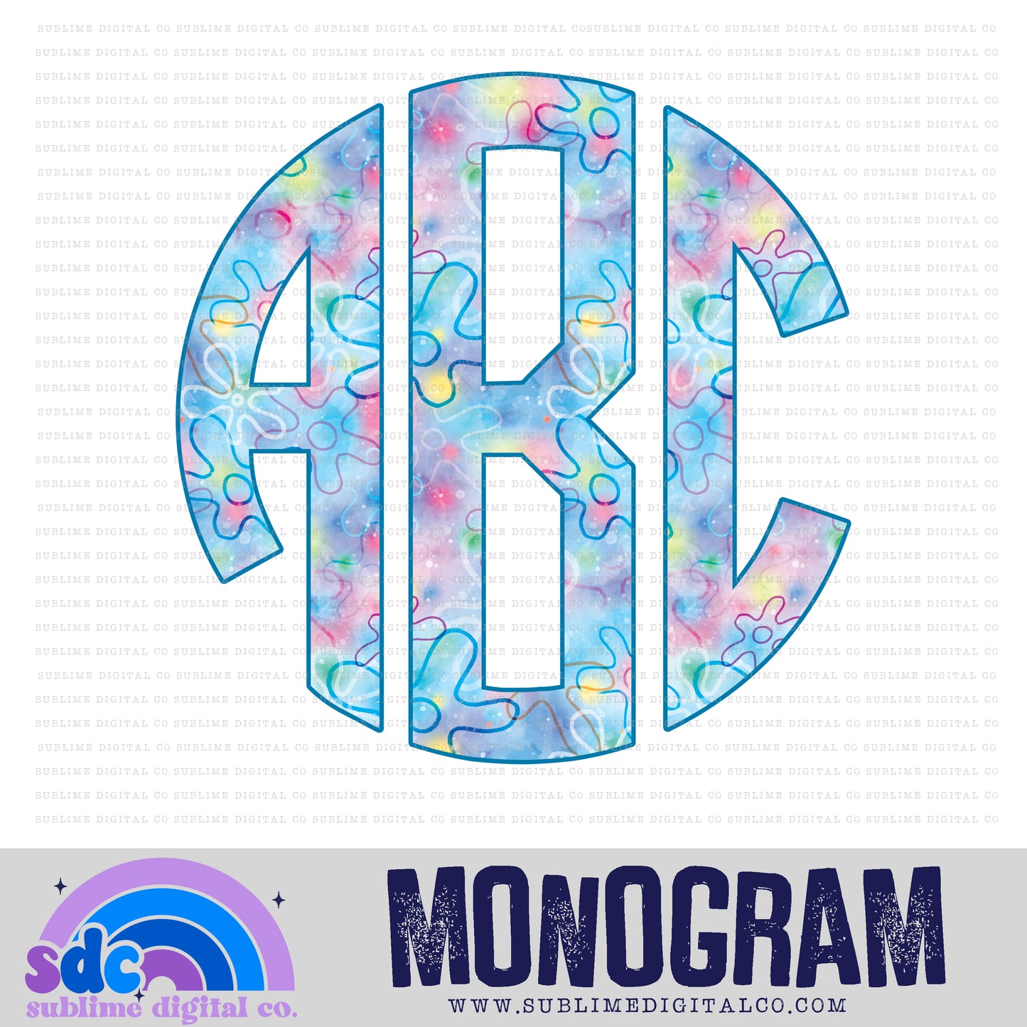Sponge Guy Monogram | 26 PNG Files | Digital Download