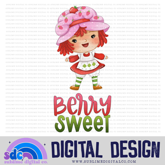 Berry Sweet • Strawberry Girl • Instant Download • Sublimation Design