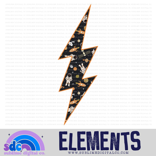 Astronauts • Lightening Bolt • Elements • Digital Design • Instant Download • Sublimation
