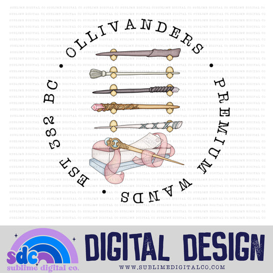 O Wands • Wizard • Instant Download • Sublimation Design