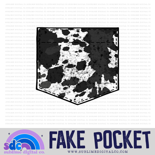 Cow Print 2 • Fake Pocket • Instant Download • Sublimation Design