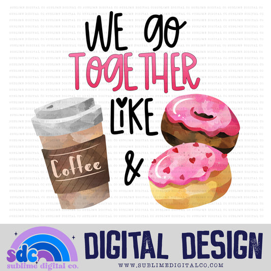 Coffee + Donuts • Instant Download • Sublimation Design